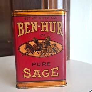 🟥Vintage Ben-Hur Pure Sage Tin🔸️